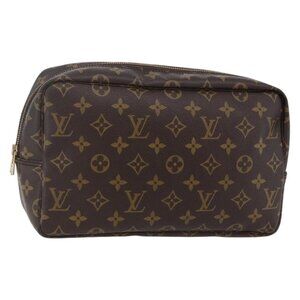 LOUIS VUITTON Monogram Trousse Toilette 28 Clutch Bag M47522 LV Auth SW1730
